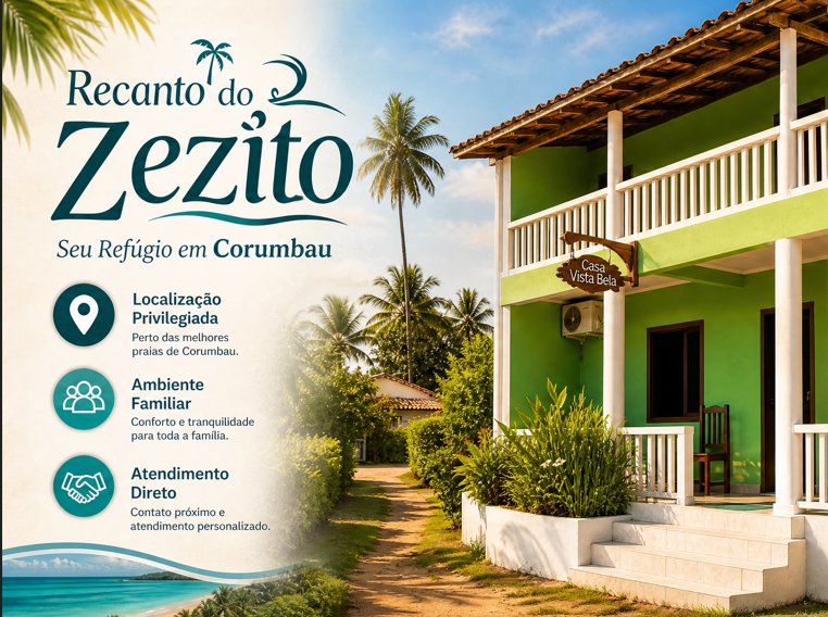 Demonstração do site Recanto do Zezito criado com o Sua Hospedagem